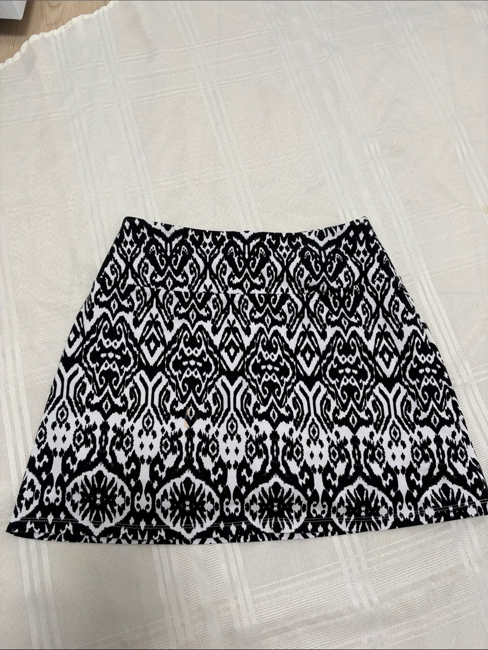 Coral Bay Black and White Patterned Skort